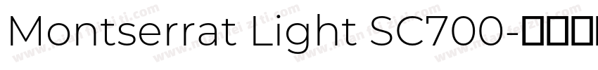 Montserrat Light SC700字体转换